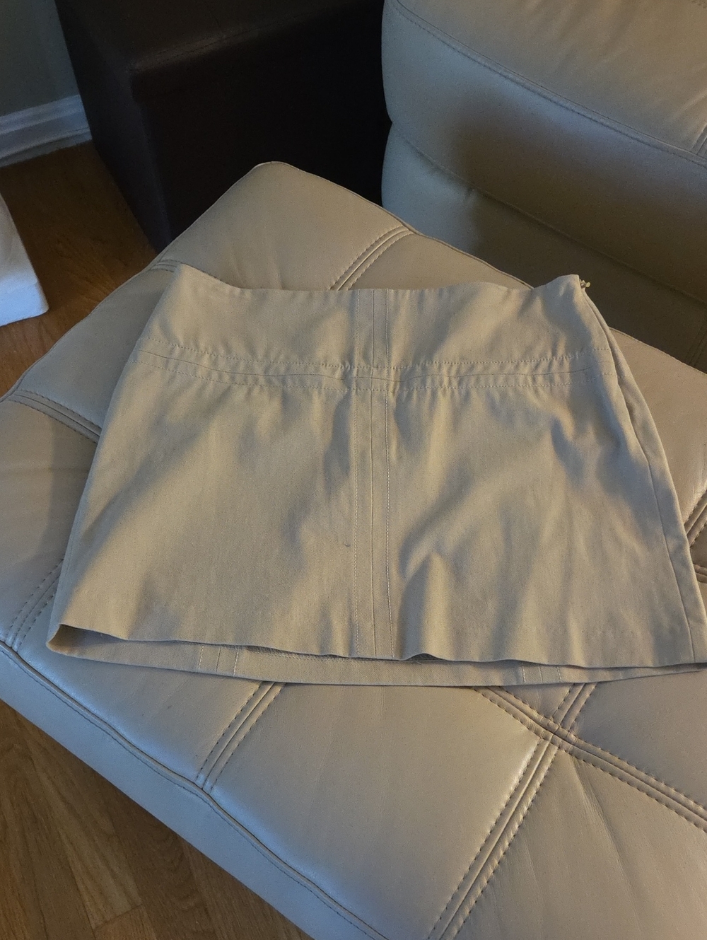 Express Beige Mini Skirt - Classic Neutral Tone